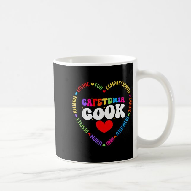 Caneca De Café Food Services Crew Cafeteria Cook Helper School Sq (Direita)