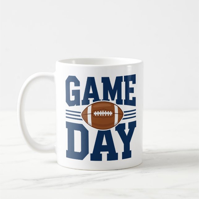 Caneca De Café Football Game Day (Esquerda)