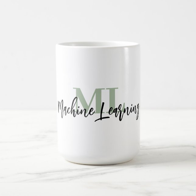 Caneca De Café For ML Lovers & Tech Enthusiasts – Sage Green ML  (Centro)