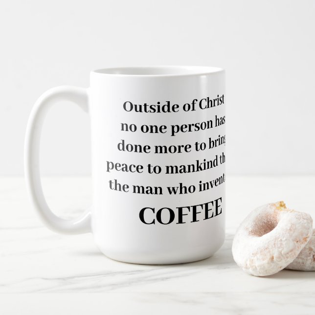 Caneca De Café Fora do Cristo de café Mug (Com Donut)