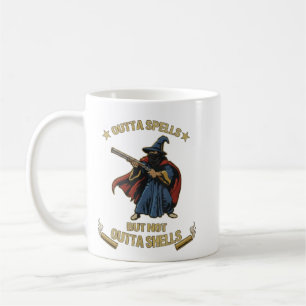 Caneca De Café Fora Feitiços Mas Não Fora Conchas Fantasia Meme V
