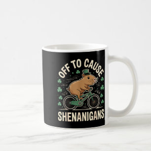 Caneca De Café Fora para causar travessuras meme de capivara st p
