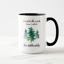 Caneca de café fora rústica da aguarela das