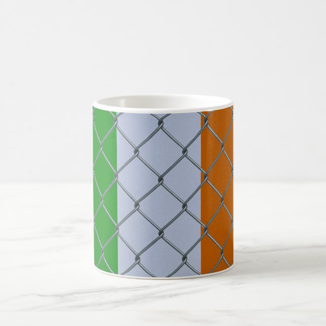 Caneca De Café Força da Bandeira Irlandesa (Centro)
