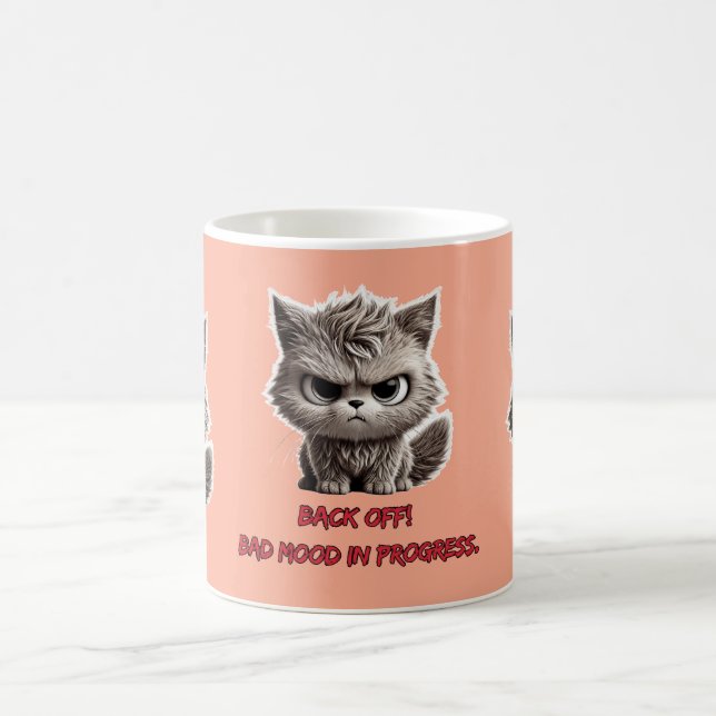 Caneca De Café Força de atitude do Gatinho (Centro)