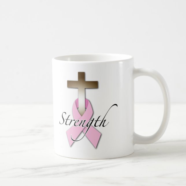 Caneca De Café força de consciência do Cancer (Direita)