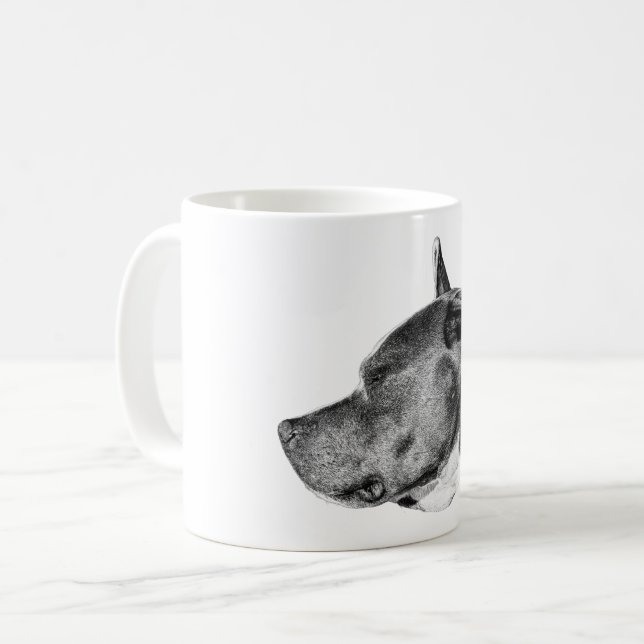 Caneca De Café força de olhar suave (Frente Esquerda)