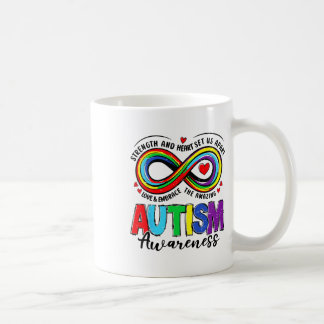 Caneca De Café Força De Sensibilização Autismo E Coração Nos Sepa
