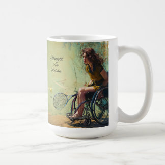 Caneca De Café Força em Movimento Atleta Inspirador de Cadeira de