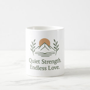 Caneca De Café Força Silenciosa. Amor Infinito. – Apreciação ao P
