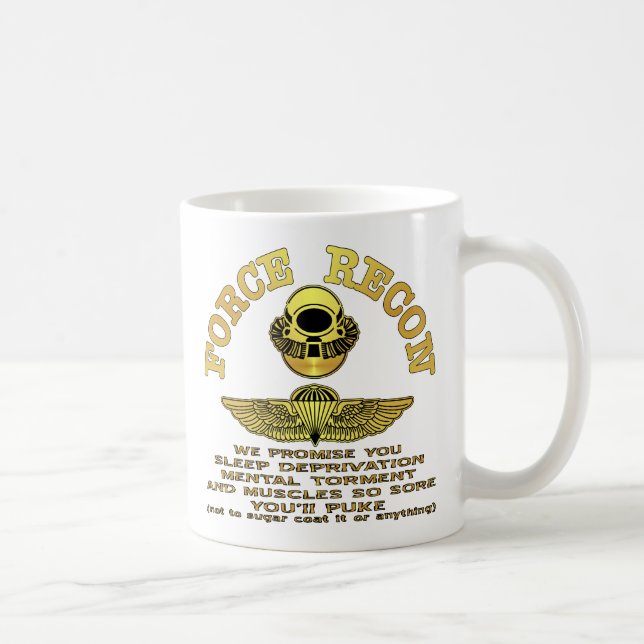 Caneca De Café Forçar Recon Prometemos... (Direita)