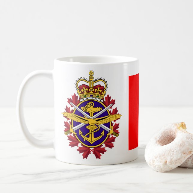 Caneca De Café Forças Armadas Canadianas (Com Donut)