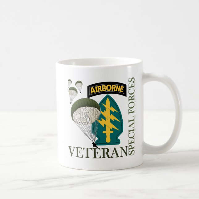 Caneca De Café Forças Especiais Veterano - Avião (Direita)