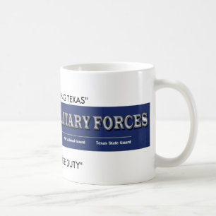 Caneca De Café forças militares de texas, "TEXANS que SERVEM