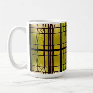 Caneca De Café Forest Stained Glass Mug