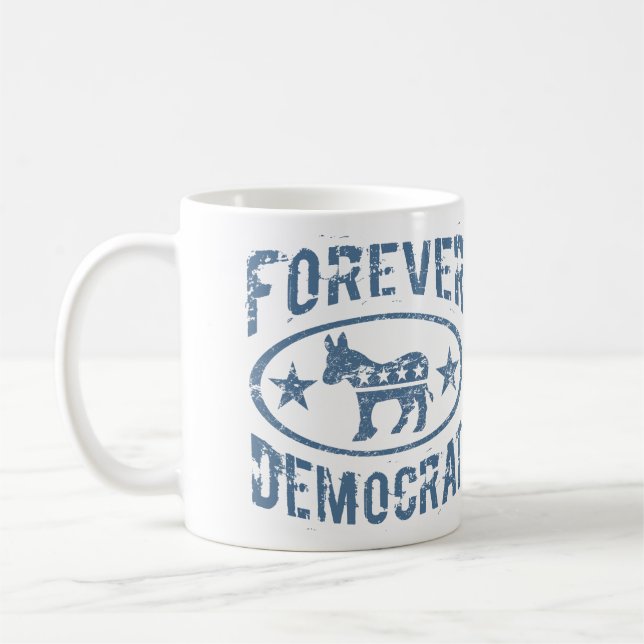 Caneca De Café Forever Democrata (Esquerda)