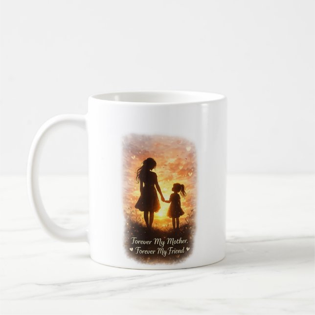 Caneca De Café Forever My Mother Forever My Friend Coffee Mug (Esquerda)