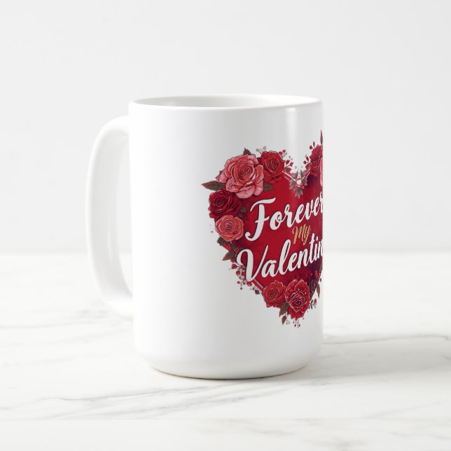 Caneca De Café Forever My Valentine (Frente Esquerda)