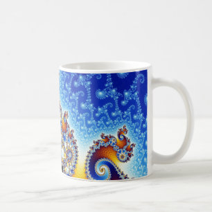 Caneca De Café Forma bidimensional ajustada do Fractal de