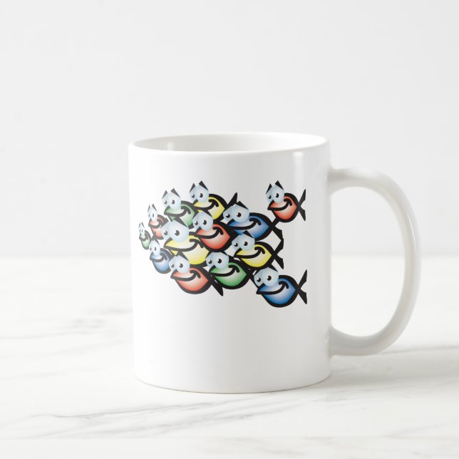 Caneca De Café forma cristã dos peixes (Direita)