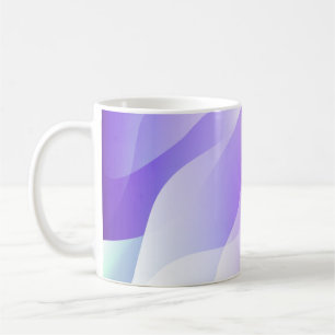 Caneca De Café Forma de Onda Geométrica abstrato com Gradient Sof