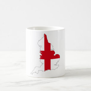 Caneca De Café forma do país de Reino Unido do mapa da bandeira