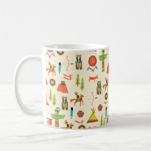 Caneca De Café formação com índios americanos