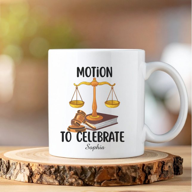 Caneca De Café Formado em direito engraçado personalizado (Criador carregado)