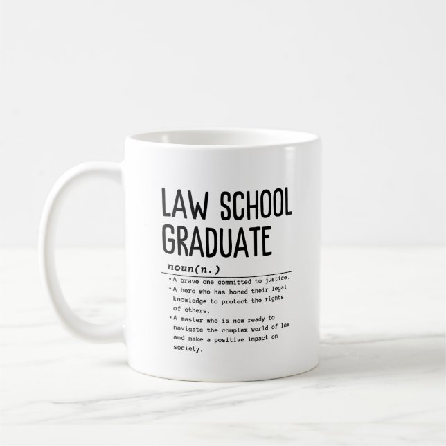 Caneca De Café Formando da Faculdade de Direito (Esquerda)