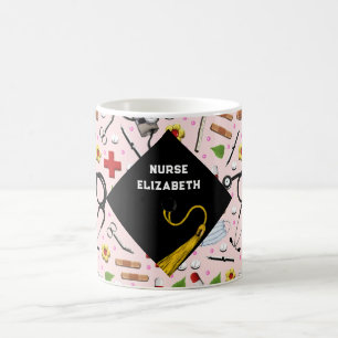 Caneca De Café Formando de Enfermagem Escolar