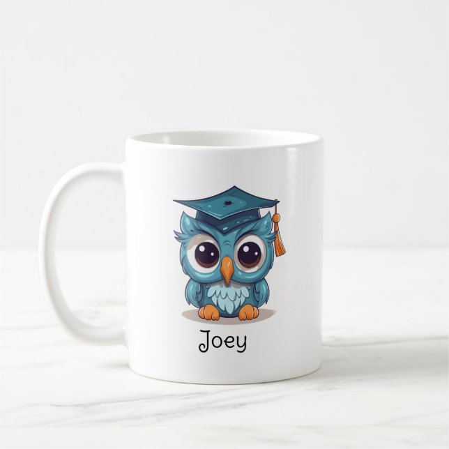 Caneca De Café Formando do jardim de infância da coruja (Esquerda)