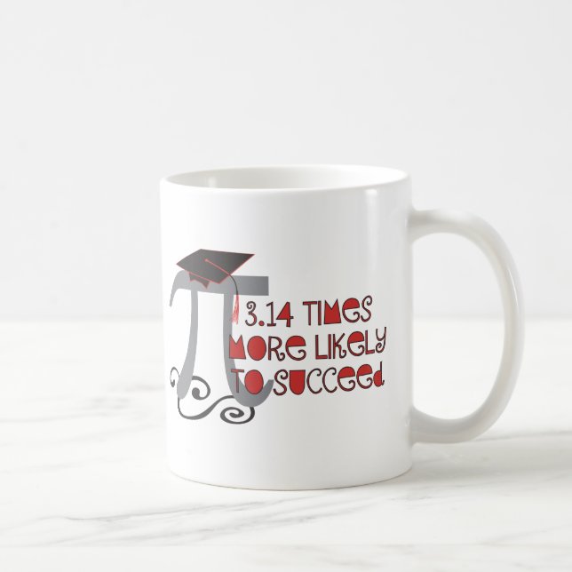 Caneca De Café Formando Engraçado de Mais velho Math Pi - Present (Direita)