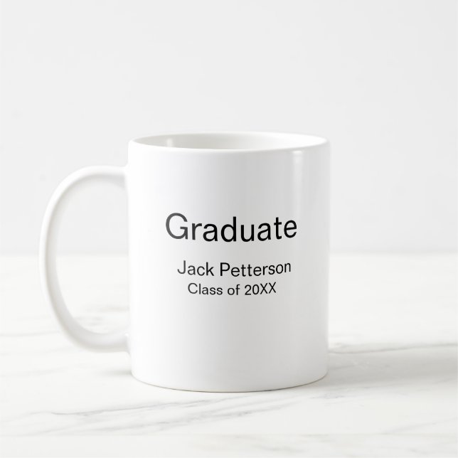 Caneca De Café formando mínimo simples adicione nome de classe mo (Esquerda)