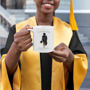 Caneca De Café Formando personalizado Watercolor Girl 2021 Café 