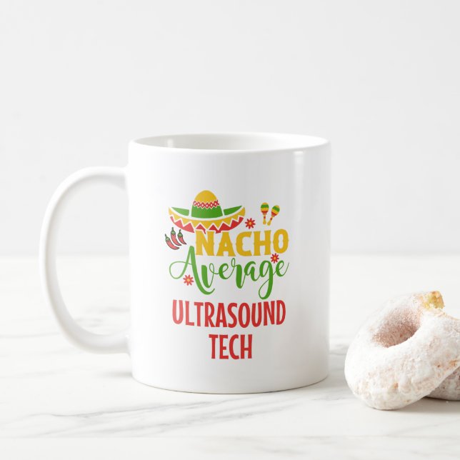 Caneca De Café Formando Sonógrafo Tecnológico Ultrassom (Com Donut)
