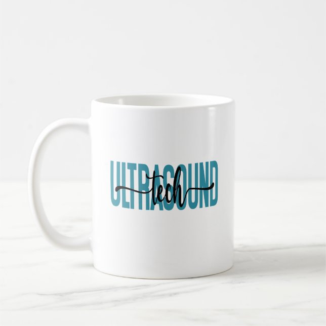 Caneca De Café Formando Sonógrafo Tecnológico Ultrassom (Esquerda)