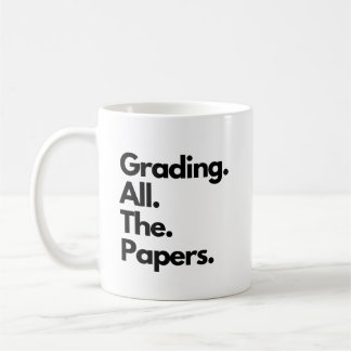 Caneca De Café Formando Todos Os Papers Engraçado Memória Do Prof
