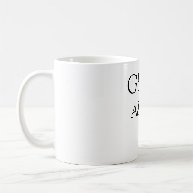 Caneca De Café Formando uma formatura simples e mínima elegante e (Esquerda)