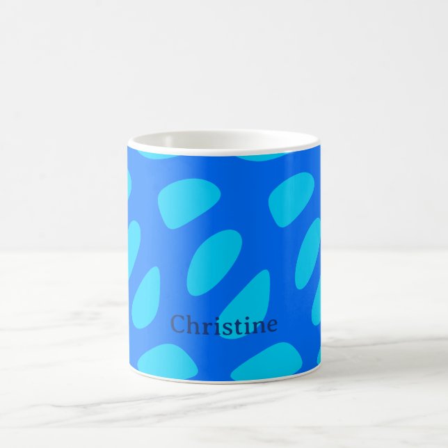Caneca De Café Formas Abstratas Caprichosas em Forma de Lágrima (Centro)