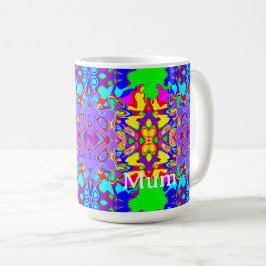 Caneca De Café Formas Abstratas Geométricas Ousadas e Caprichosas