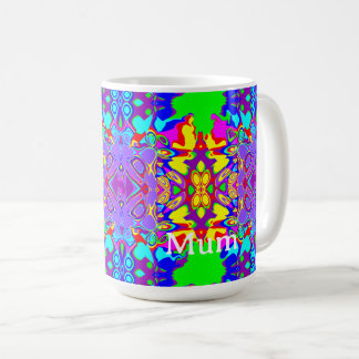 Caneca De Café Formas Abstratas Geométricas Ousadas e Caprichosas