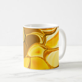 Caneca De Café Formas arredondadas em cor de ouro, muito douradas