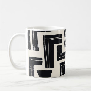 Caneca De Café Formas de abstrato de Aquarela