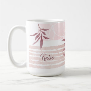 Caneca De Café Formas de Aquarela de abstrato Calmo