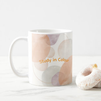 Caneca De Café Formas de Aquarela & Geometria de Pétalas