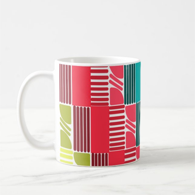 Caneca De Café Formas e Linhas Bauhaus 2 (Esquerda)