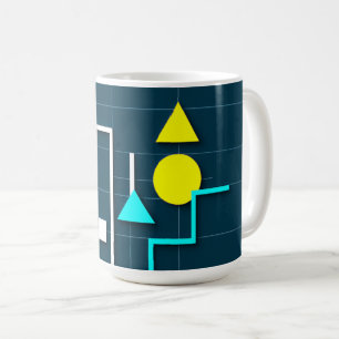 Caneca De Café formas geométricas abstratas