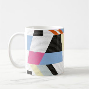 Caneca De Café Formas geométricas criativas, design de padrão d