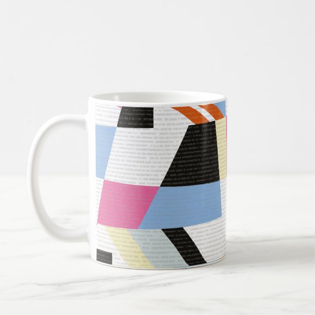 Caneca De Café Formas geométricas criativas, design de padrão de  (Esquerda)