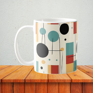 Caneca De Café Formas Geométricas Modernas